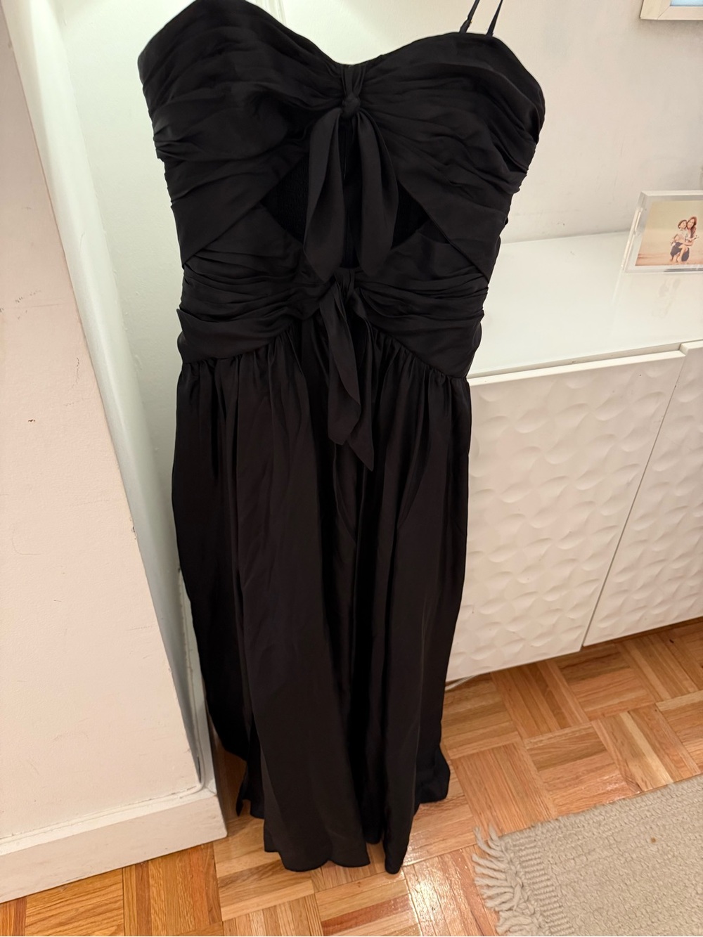 Zimmermann Black aster scarf midi dress - Picture 8 of 9